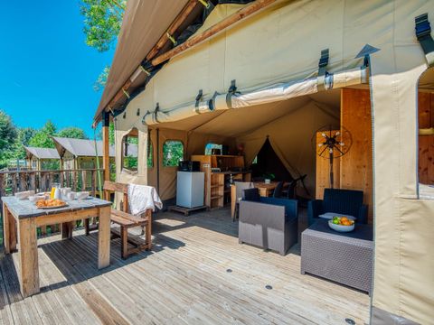 Tente 5 personnes - Insolite Premium Safari - 2 chambres - Avec sanitaires