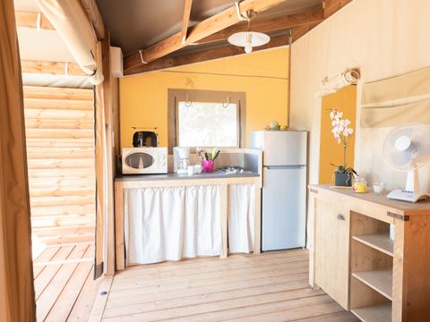 Tente en toile et en bois 4 personnes - Tente Cotton