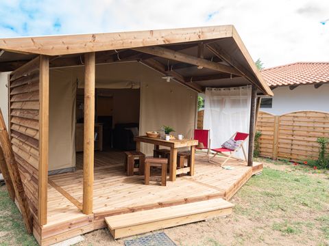 Tente en toile et en bois 4 personnes - Tente Cotton