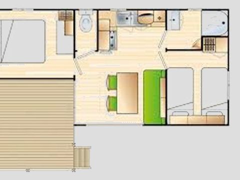 MOBILHOME 4 personnes - LOGGIA CONFORT