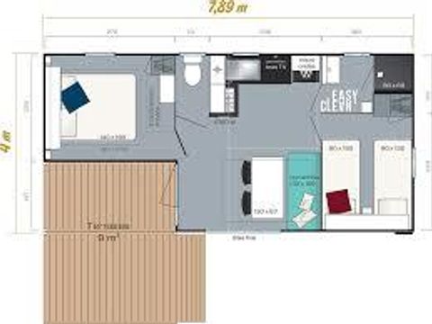 MOBILHOME 4 personnes - LOGGIA CONFORT