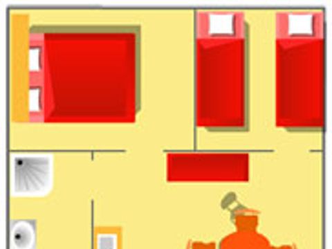 CHALET 5 personnes - Standard 30.25 m² (2 chambres)