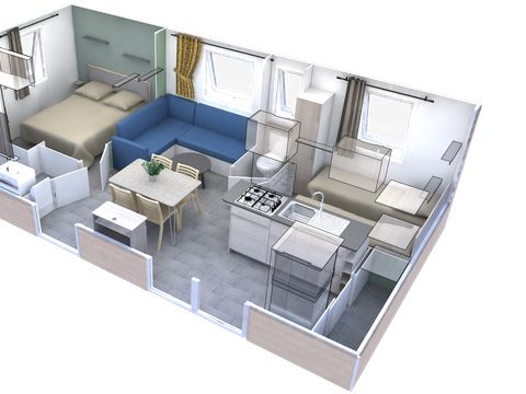 MOBILHOME 4 personnes - Homeflower Premium