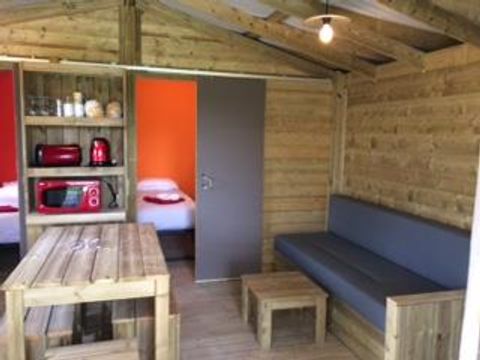 TENTE TOILE ET BOIS 4 personnes - Lodge Cosyflower LUXE PREMIUM