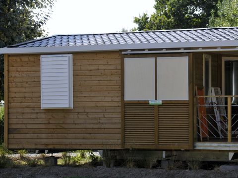 MOBILHOME 4 personnes - Premium 2 chambres 27-32m² + Terrasse semi-couverte + TV + LV (Dimanche)