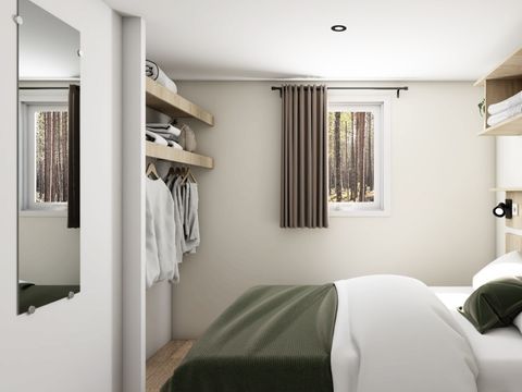 MOBILHOME 4 personnes - NEW // Homeflower Premium 2 chambres 29m² + Terrasse semi-couverte + LV + TV