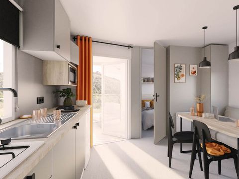 MOBILHOME 4 personnes - Loggia 2026 - 27 m² - 2 chambres (2 adultes maximum ou famille)