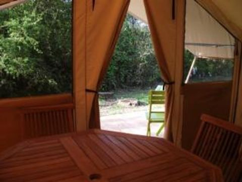 TENTE TOILE ET BOIS 4 personnes - CABATENTE Sans sanitaires