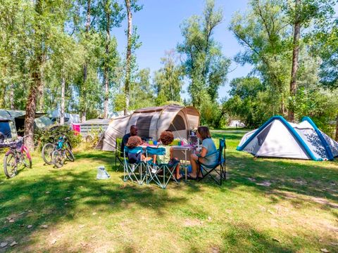 Emplacement - Emplacement NATURE : emplacement de 100 m2 avec 1 véhicule et tente / Caravane / Camping-Car
