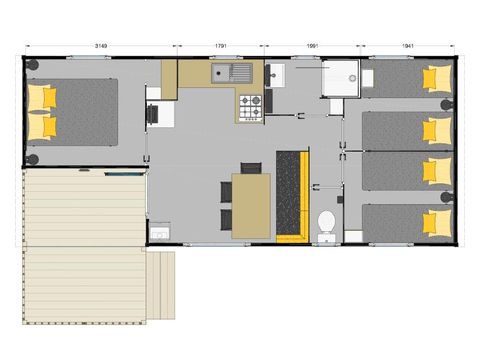 MOBILHOME 6 personnes - COSY ( Malaga) - 3 chambres 