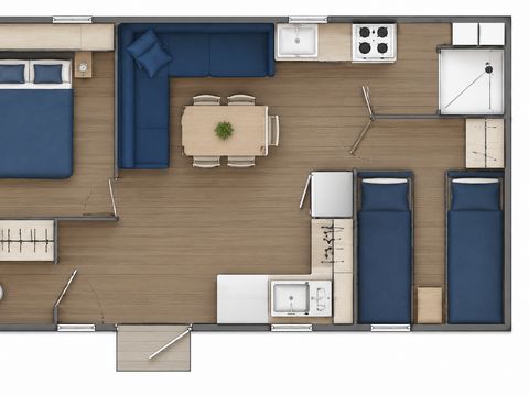 MOBILHOME 4 personnes - Corsaire - 2 chambres