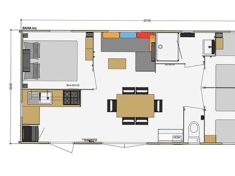 MOBILHOME 6 personnes - Familial 3 Chambres