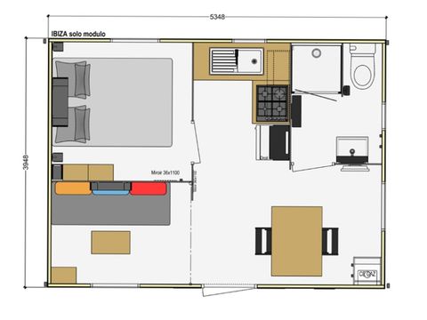 MOBILHOME 4 personnes - MH Solo 1 chambre