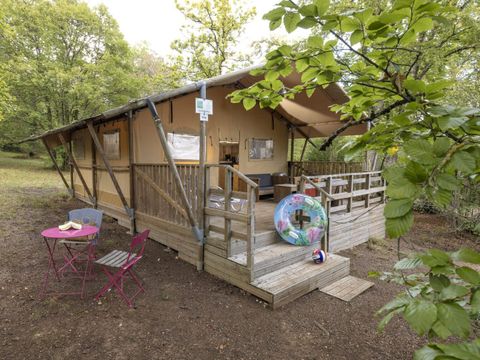 Tente en toile et en bois 5 personnes - SAFARI WOODY (sans sanitaires)