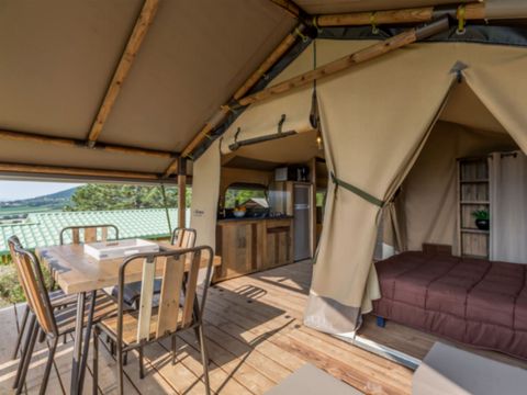 BUNGALOW TOILÉ 4 personnes - TENTE LODGE PREMIUM