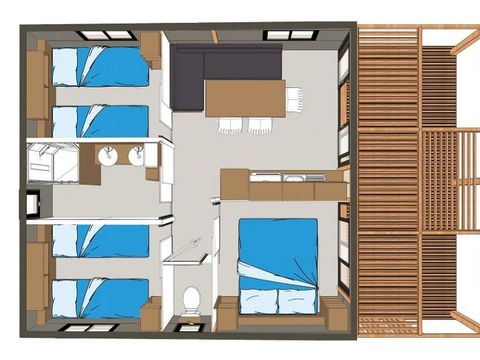 CHALET 6 personnes - Evasion 3 chambres 6 personnes