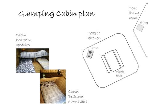 HÉBERGEMENT INSOLITE 5 personnes - GLAMPING CABANE sans sanitaires