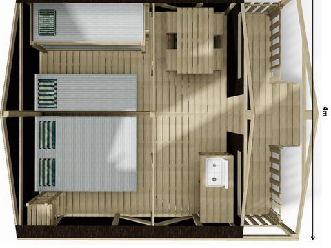 BUNGALOW TOILÉ 4 personnes - Cambodgia