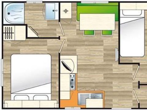 MOBILHOME 4 personnes - CREIZIC