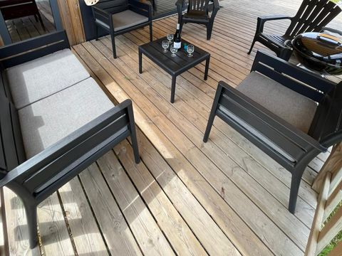 MOBILHOME 6 personnes - COTTAGE PREMIUM EN BORD D'ETANG