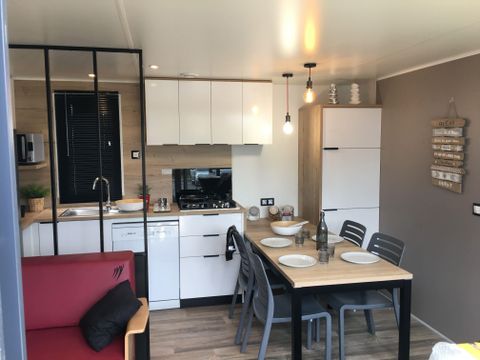 MOBILHOME 6 personnes - COTTAGE PREMIUM EN BORD D'ETANG