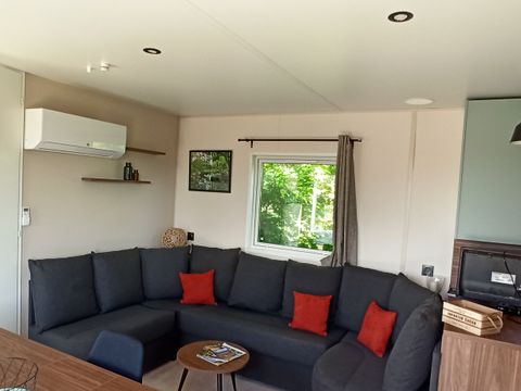 MOBILHOME 6 personnes - Cottage Privilège 40m2 (3 chambres, 2 sdb) +climatisation + terrasse