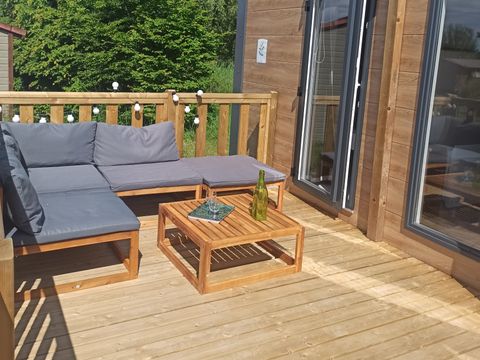 MOBILHOME 6 personnes - Cottage Privilège 40m2 (3 chambres, 2 sdb) +climatisation + terrasse