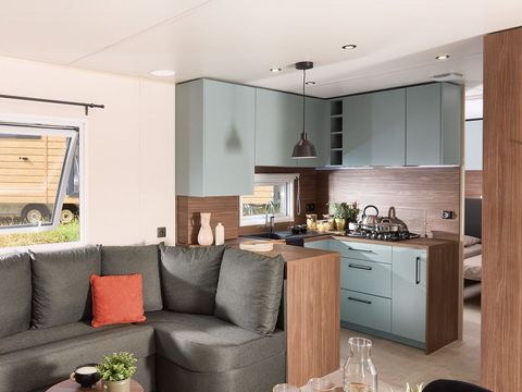 MOBILHOME 6 personnes - Cottage Privilège 40m2 (3 chambres, 2 sdb) +climatisation + terrasse
