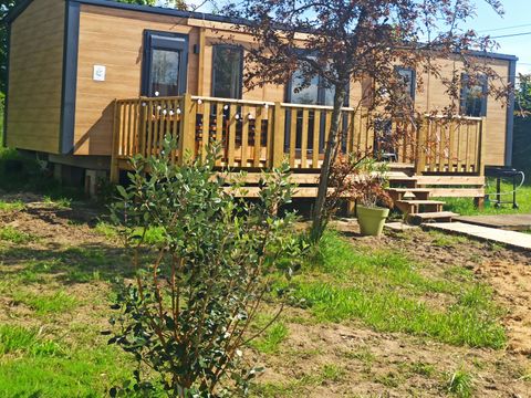 MOBILHOME 6 personnes - Cottage Privilège 40m2 (3 chambres, 2 sdb) +climatisation + terrasse