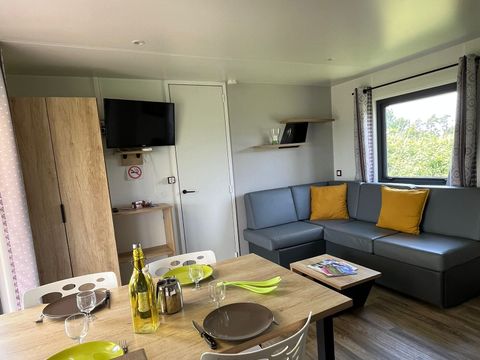 MOBILHOME 4 personnes - Mobil-Home Privilège 2 ch., 2 sdb, 34m² + terrasse 15 m² + climatisation
