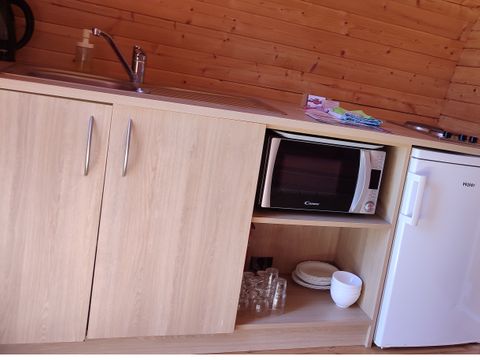 Hébergement 3 personnes - Tonneau Lodge Confort 11m² - 1 chambre