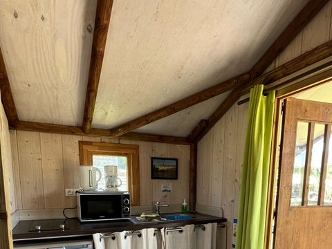 Tente en toile et en bois 2 personnes - Lodge Africa 1 chambre