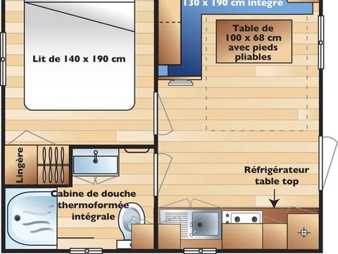 MOBILHOME 2 personnes - PENERF