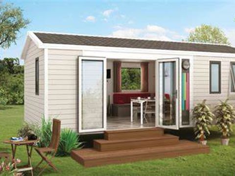 MOBILHOME 4 personnes - Kervoyal CONFORT 29m² (2 chambres) + terrasse couverte + TV