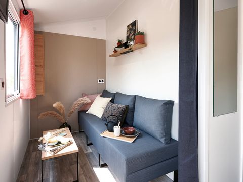 Mobilhome 2 personnes - Pénestin - CONFORT 16m² - 1chambre - Terrasse couverte - TV