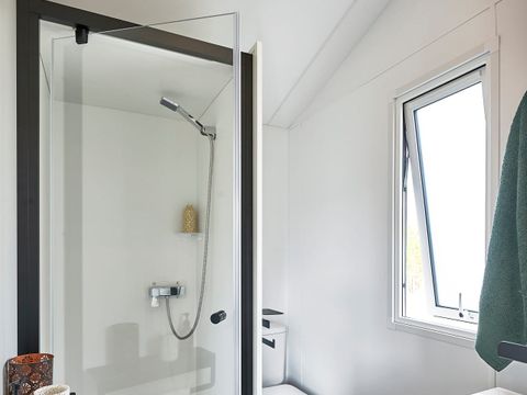Mobilhome 2 personnes - Pénestin - CONFORT 16m² - 1chambre - Terrasse couverte - TV