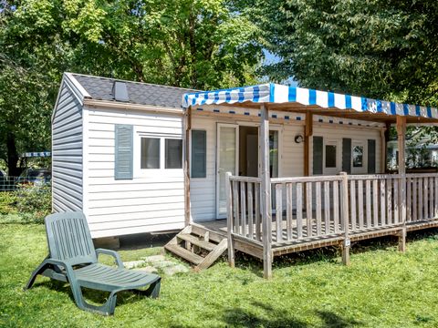 Mobilhome 5 personnes - Berric - STANDARD 27m² - 2 chambres - Terrasse couverte - TV