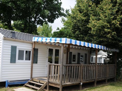MOBILHOME 5 personnes - Mobi-home Berric STANDARD 27m² (2 chambres) + Terrasse couverte + TV