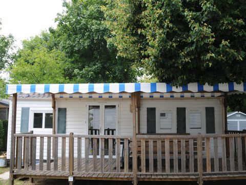 MOBILHOME 5 personnes - Mobi-home Berric STANDARD 27m² (2 chambres) + Terrasse couverte + TV