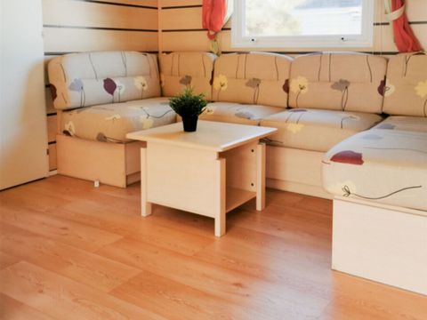 MOBILHOME 7 personnes - 3 chambres Eden terrasse en bois semi-couverte