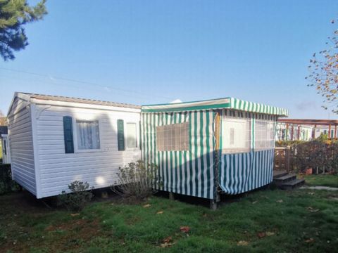 MOBILHOME 7 personnes - 3 chambres Eden terrasse en bois semi-couverte