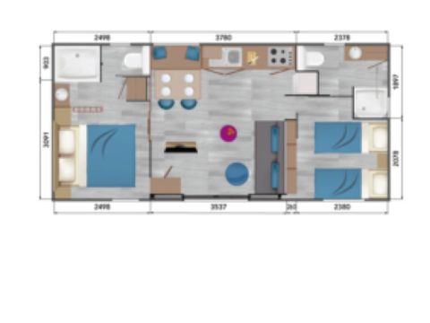 MOBILHOME 4 personnes - MH 2 Premium Spa