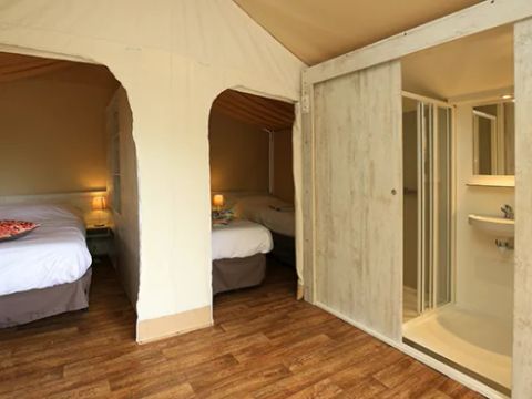TENTE TOILE ET BOIS 4 personnes - Lodge Maasai 2/4 pers