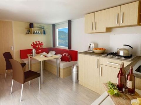 MOBILHOME 6 personnes - CLASSIC 33-2-2  >10ans - maxi 4 adultes - TV, 2 chambres - 2 salles d'eau, environ 33m²