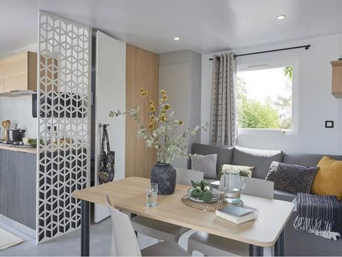 MOBILHOME 6 personnes - CONFORT 30-2 - maxi 4 adultes - TV, 2 chambres (lit 160*200), environ 30m², 2 chiliennes