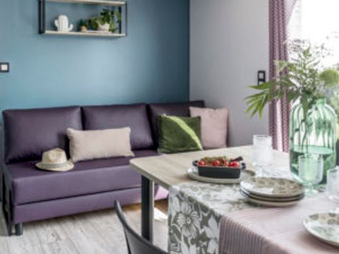 MOBILHOME 8 personnes - PRIVILEGE 34-3 - maxi 6 adultes - TV, 3 chambres (lit 160*200), environ 34m², lave-vaisselle, grille-pain, machine expresso, 2 transats