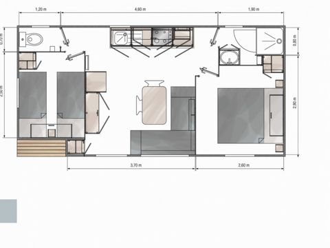 MOBILHOME 4 personnes - PREMIUM