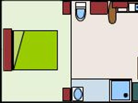 MOBILHOME 2 personnes - Mobil-home NEPTUNE Standard 25m² - 1 chambre + terrasse couverte 9m²