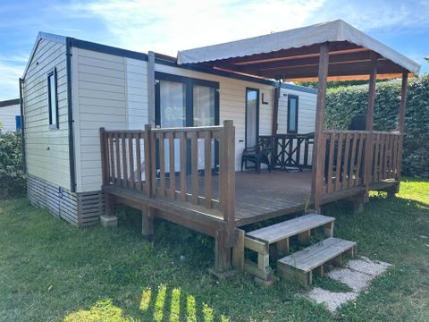 MOBILHOME 4 personnes - Mobil-home Confort BAHIA 27m² - 2 chambres + terrasse semi-couverte