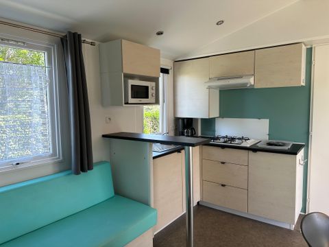 MOBILHOME 6 personnes - Mobil-home Confort TITANIA 30m² - 3 chambres + terrasse semi-couverte 15m²